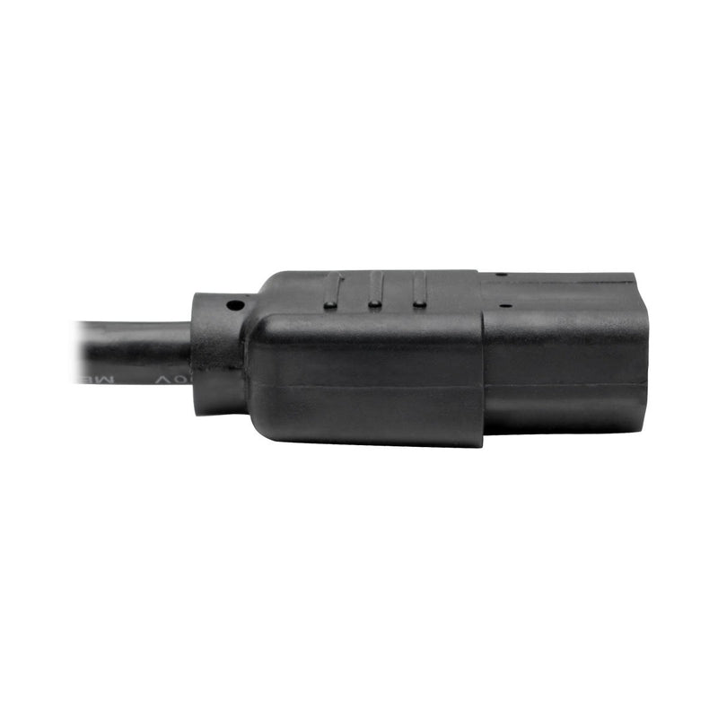 Tripp Lite Standard Computer Power Cord 10A,18AWG (NEMA 5-15P to IEC-320-C13) 20-ft.(P006-020) Black 20ft. - LeoForward Australia