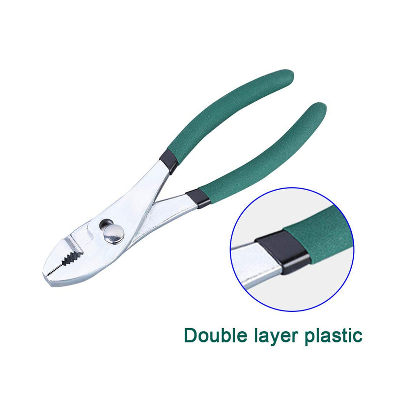 Bi-Material Professional Level of Slip Joint Pliers 8 Inch,Bright Green Coloring Hand Tool - LeoForward Australia