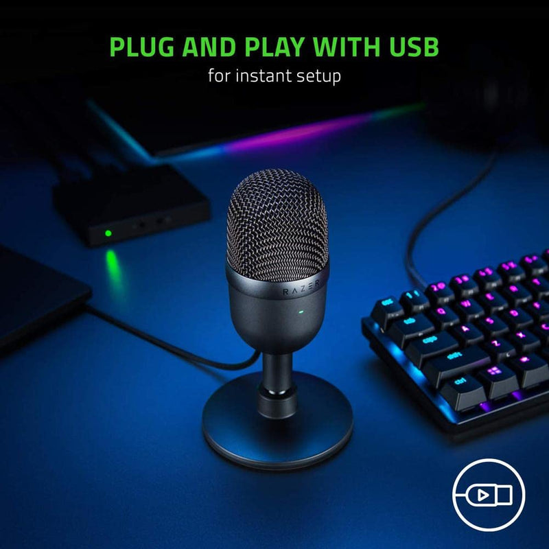  [AUSTRALIA] - Razer Seiren X USB Streaming Microphone: Professional Grade - Built-in Shock Mount - Supercardiod Pick-Up Pattern - Anodized Aluminum - Classic Black