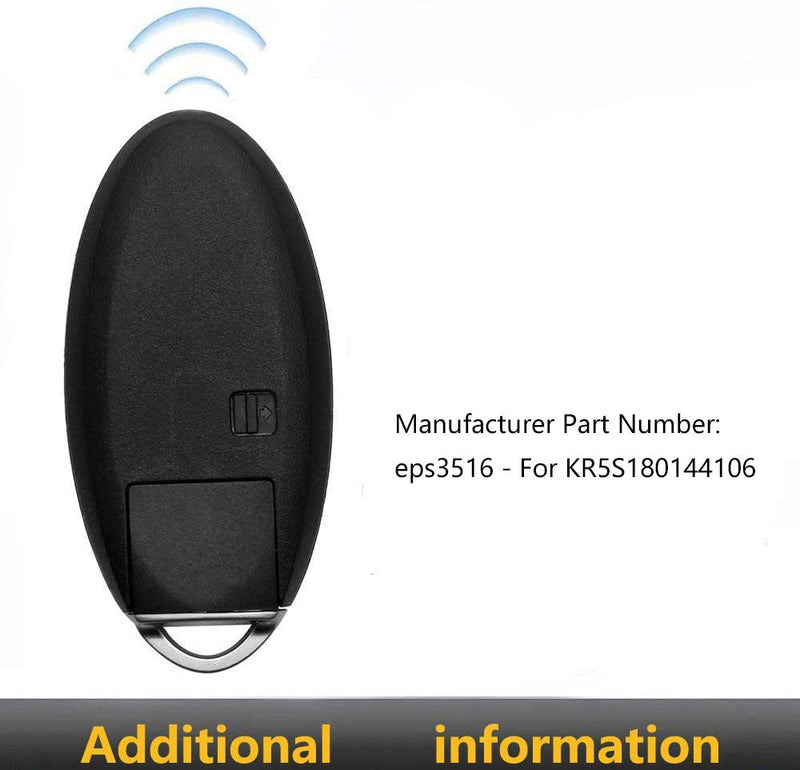  [AUSTRALIA] - Key Fob Compatible with 2014 2015 2016 Nissan Rogue P/N: KR5S180144106 1