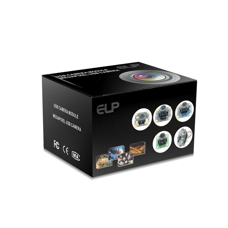  [AUSTRALIA] - ELP 170 Degree Wide Angle USB 5 Megapixel Webcam for Portable Video System USB Camera Module 170 Degree Lens