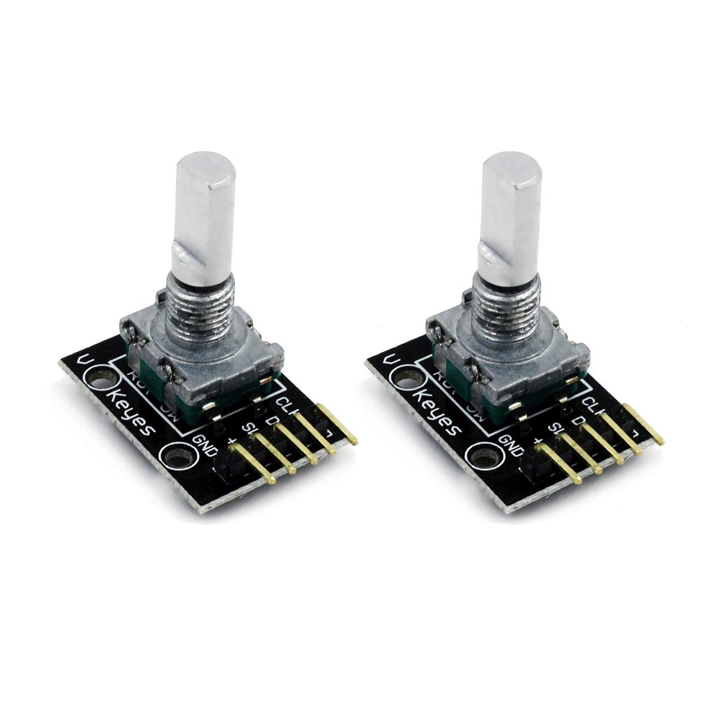  [AUSTRALIA] - DEVMO 2PCS KY-040 Rotary Encoder Module Brick Sensor Development Board Compatible with Ar-duino Raspberry Pi SMT32 Development Board