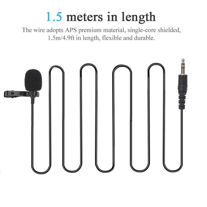  [AUSTRALIA] - Mini Lapel Mic Collar Microphone Allround Carry Mode Aps Advanced Material for Voice Chat, Speech, Conference, Interview, Etc Camera and Computer