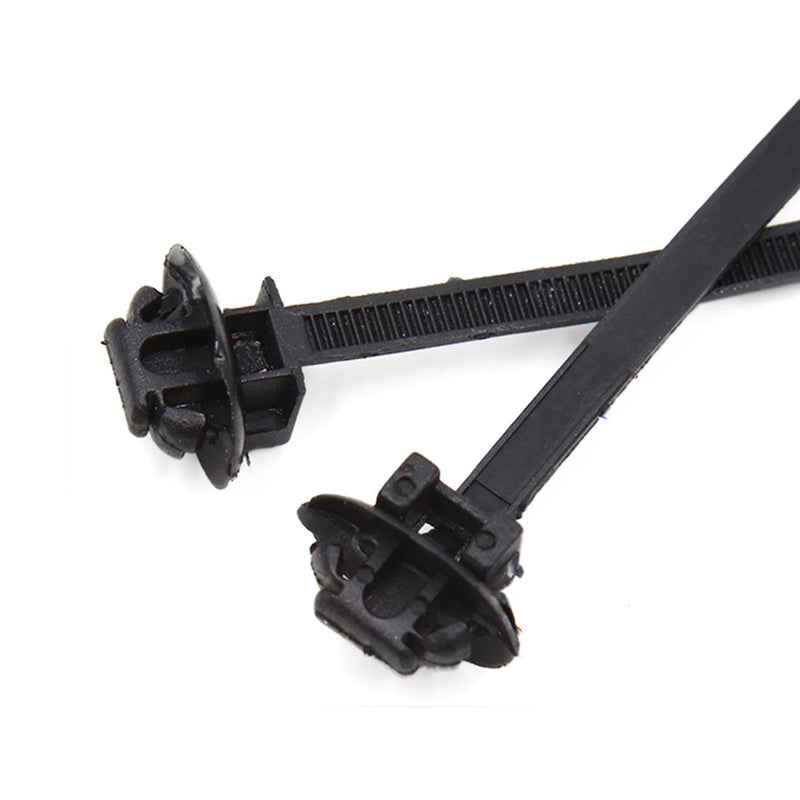  [AUSTRALIA] - uxcell 20Pcs 5mm x 85mm Plastic Adjustable Self-Locking Cable Ties Zip Wire Fastener Black