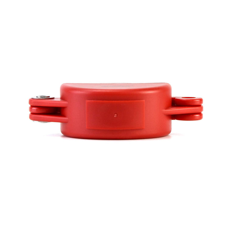  [AUSTRALIA] - QWORK Valve Lockout, Safety Padlock Gate Valve Lock Device for Professional and Industrial Use, Red, 2 Pieces