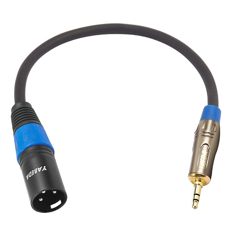  [AUSTRALIA] - YABEDA 1/8 to XLR Cable, Unbalanced Mini Jack TRS Stereo Male to XLR Male Adapter Microphone Audio Cable (3.5mm to XLR) - 3 feet