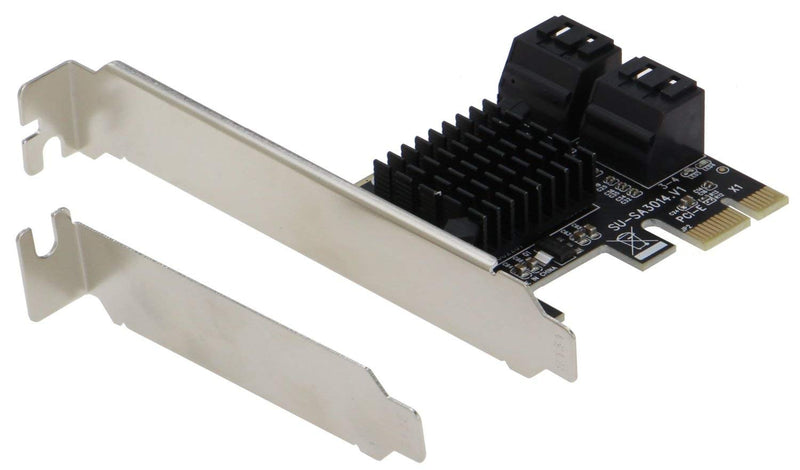  [AUSTRALIA] - Sedna - PCIe 4 Port SATA6G Adapter Card (Marvell 9215) with Low Profile Bracket