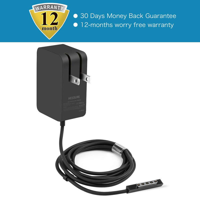  [AUSTRALIA] - 24W 12V 2A Portable Charger Power Supply for Microsoft Surface RT Surface Pro 1 and Surface 2 1512 Charger, by HESSURE