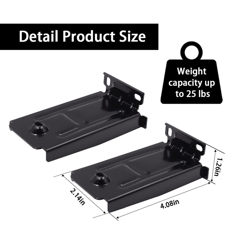  [AUSTRALIA] - 1 Pair of Black Wall Mounting Brackets Wall Mount Shelf with Screw Accessories for LG Soundbar SJ9 SL10YG SK9Y SK10Y SL10RG SP2 S40Q S65Q Speaker Mounting Brackets