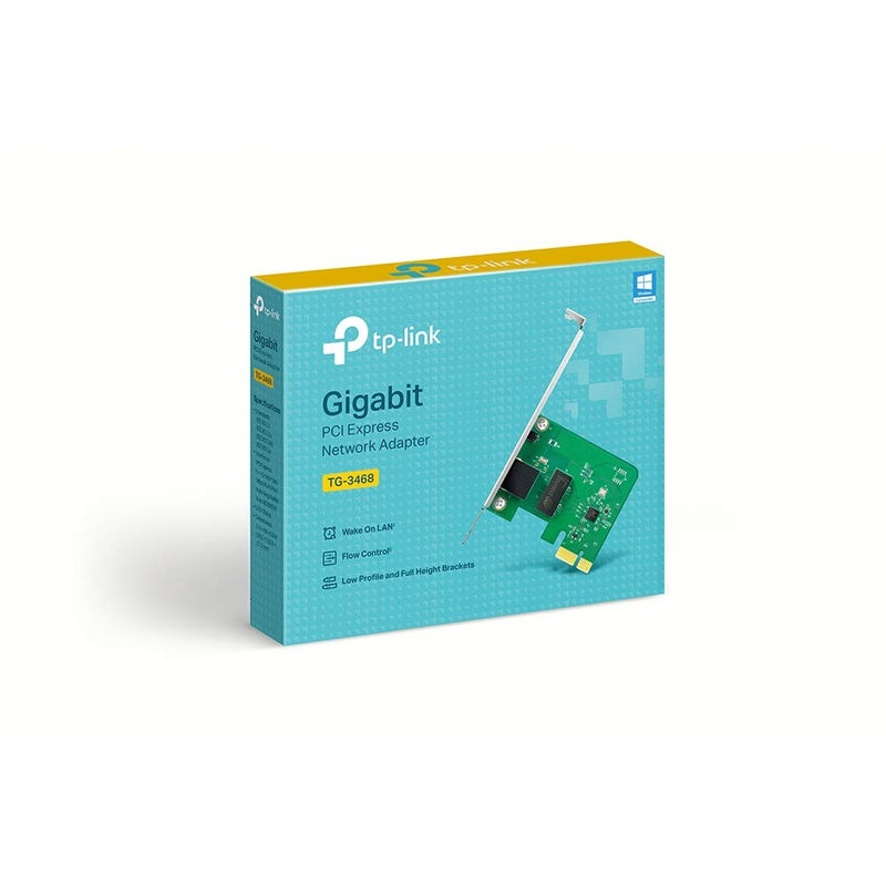  [AUSTRALIA] - TP-Link 10/100/1000Mbps Gigabit Ethernet PCI Express Network Card (TG-3468), PCIE Network Adapter, Network Card, Ethernet Card for PC, Win10 supported Wired Gigabit PCIe Adapter