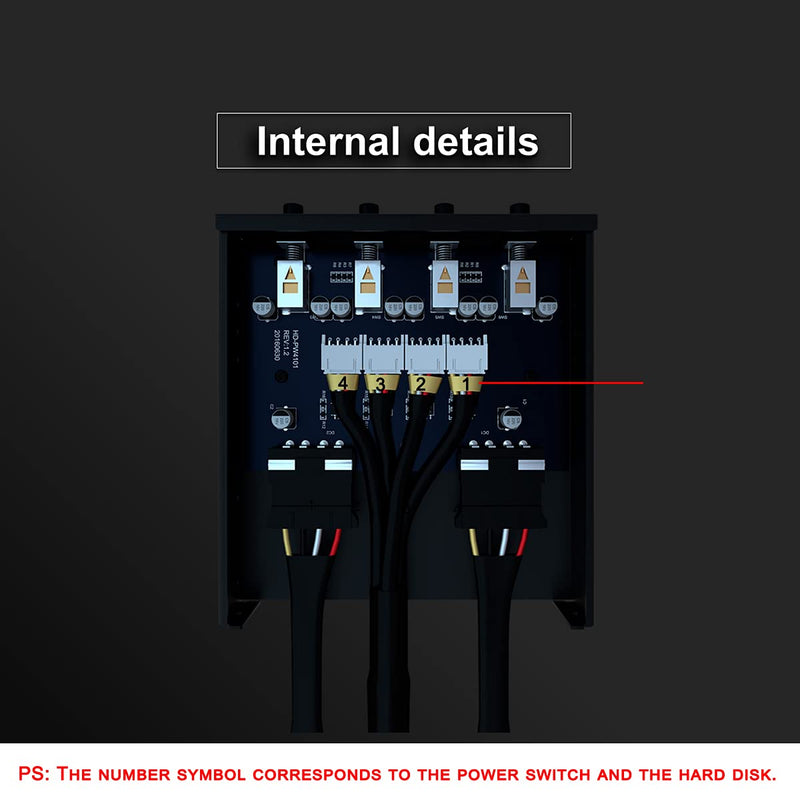  [AUSTRALIA] - PELOTE Hard Drive selector sata Switch HDD Power Switch Hard Disk Control for Desktop PC Computer for Floppy Slot