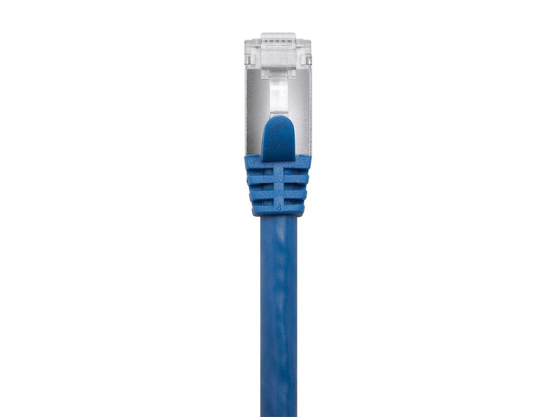  [AUSTRALIA] - Monoprice Cat7 Ethernet Patch Cable - 7 feet - Blue | Flexboot RJ45 Stranded 600Mhz  S/FTP CMX Pure Bare Copper Wire 26AWG - Entegrade Series 7ft