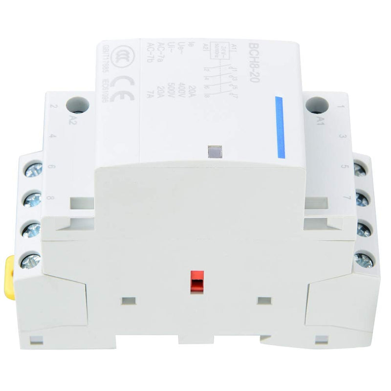  [AUSTRALIA] - Household AC Contactor 4P 20A 2NO 2NC 24V 220V/230V Household AC Contactor for DIN Rail Mount Low Power Consumption(220V/230V) 220V/230V