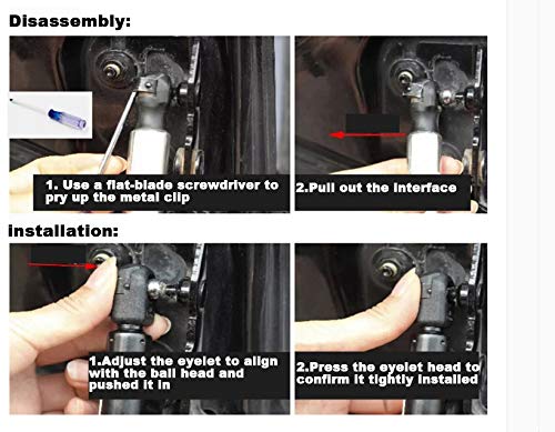 Beneges 2PCs Rear Trunk Struts Compatible with 2003-2005 Mercedes-Benz SL500 SL55 SL600 SL65 Gas Spring Charged Lift Supports Shocks Dampers 6634, SG403056, PM2044 - LeoForward Australia