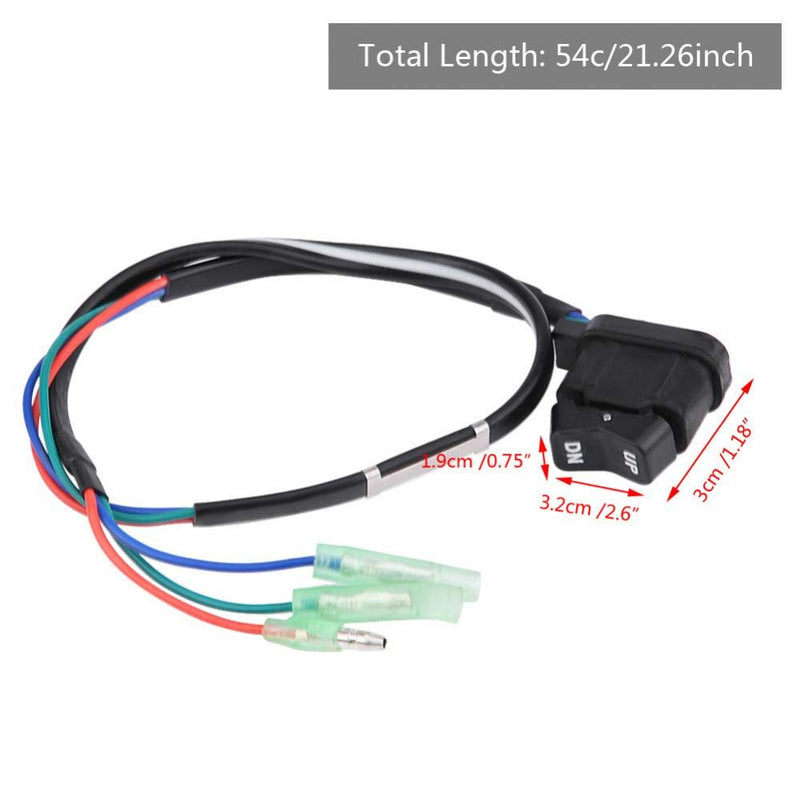  [AUSTRALIA] - Qiilu Car Tilt Trim Switch, 87-18286A43 Power Tilt Trim Switch Assembly for Mercury Outboard Remote Control Box