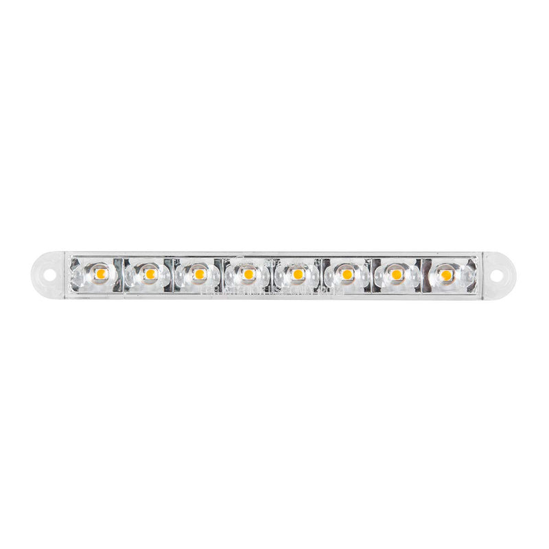  [AUSTRALIA] - GG Grand General 74763 Light Bar (6-1/2" Pearl Red/Clear 8LED, 3 Wires)