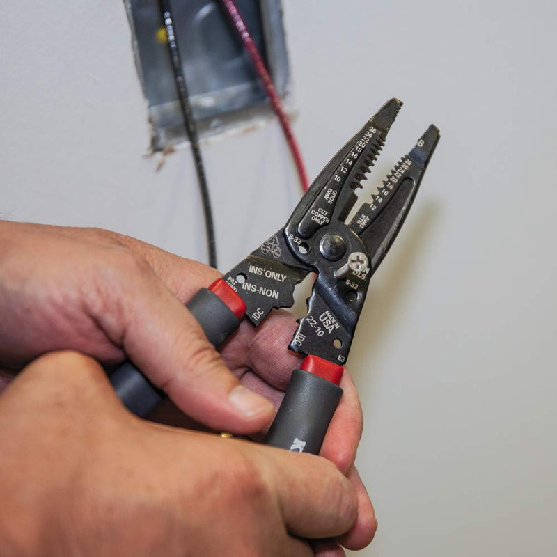  [AUSTRALIA] - Klein Tools 1019 Klein Kurve Wire Stripper / Crimper / Cutter for B and IDC Connectors, Terminals, More
