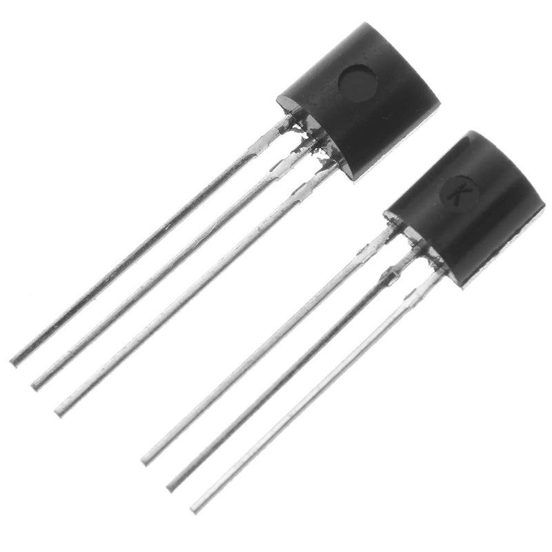 Bridgold 100pcs(50pcs BC547+50pcs BC557) NPN PNP Bipolar PBP Low Power Transistor 100mA,3-Pin - LeoForward Australia