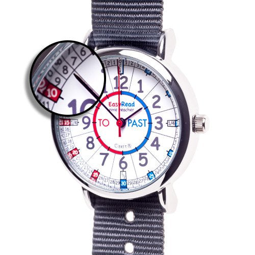 EasyRead Time Teacher Analog Past/to Learn The Time Boys Waterproof Watch Navy #WERW-RB-PT-NB - LeoForward Australia