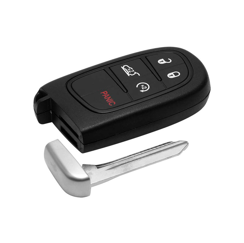  [AUSTRALIA] - VOFONO Keyless Entry Remote Start Smart Car Key Fob fits 2014-2018 Jeep Cherokee / 2014-2018 Dodge Ram 1500, 2500,3500 4500 (GQ4-54T)