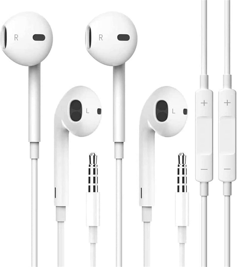  [AUSTRALIA] - 2 Packs Apple Earbuds [Apple MFi Certified] Earphones Wired with Microphone for 3.5mm iPhone Headphones (Built-in Microphone & Volume Control) Compatible with iPhone/iPad/iPod/Computer/MP3/4 2pc-3.5mm