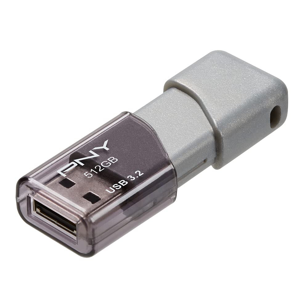  [AUSTRALIA] - PNY 512GB Turbo Attaché 3 USB 3.2 Flash Drive – 100MB/s Single