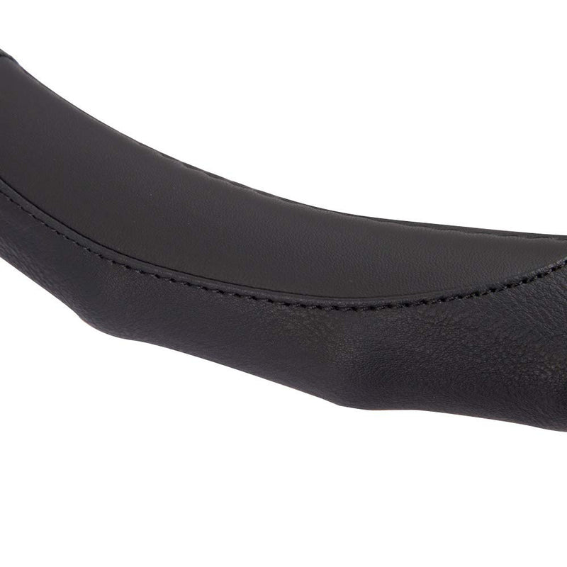 Motor Trend GripDrive Carbon Fiber Steering Wheel Cover – Universal Fit with Microfiber Leather for Steering Wheel Sizes 14.5 15 15.5 inches (Black) Carbon Fiber + Black - LeoForward Australia