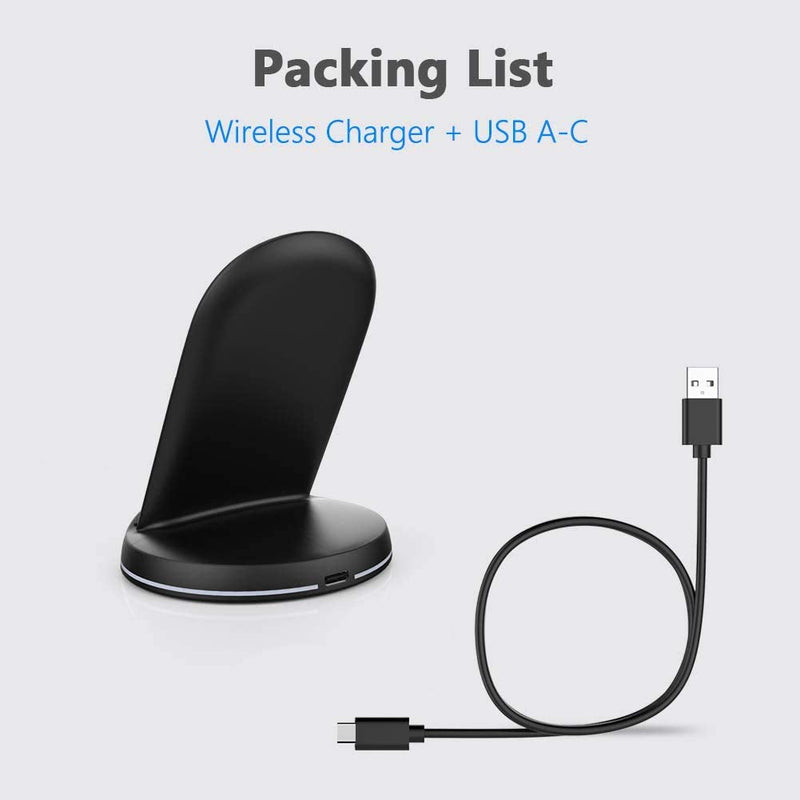  [AUSTRALIA] - Yootech Wireless Charger,10W Max Wireless Charging Stand, Compatible with iPhone 14/14 Plus/14 Pro/14 Pro Max/13/13 Mini/13 Pro Max/SE 2022/12/11/X/8, Galaxy S22/S21/S20/S10(No AC Adapter)