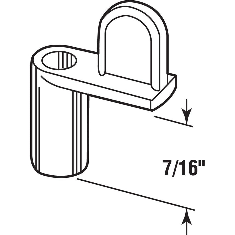  [AUSTRALIA] - Prime-Line Products PL 7844 Screen Clips with Screws (Pack of 12), 7/16", Black-Diecast 7/16"