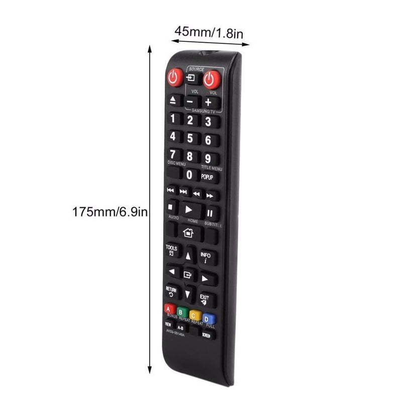 AK59-00149A Replacement Remote Control for Samsung BLU RAY DISC Player BD-J5700 BD-J5100 BD-ES5000 BD-ES5300 BD-F5100 BD-FM57C BD-HM59 - LeoForward Australia