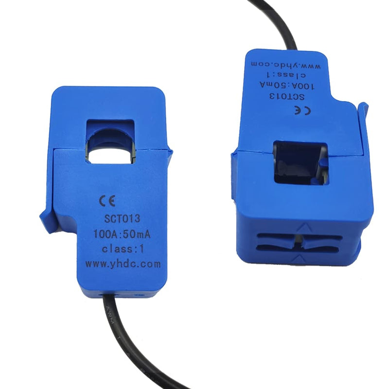  [AUSTRALIA] - SYUAB 2Pcs SCT013000 Split Core Current Transformer SCT-013-000 Non-invasive AC Current Sensor 100A/50mA (SYKHSCGQ)