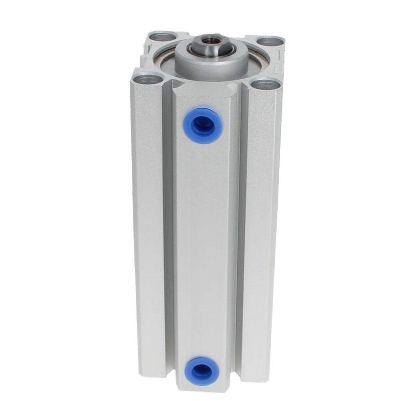  [AUSTRALIA] - Othmro SDA32 x 80 Sealing Thin Air Cylinder Pneumatic Air Cylinders, 32mm/1.26inch Bore 80mm/3.15inch Stroke Aluminium Alloy Pneumatic Components for Pneumatic and Hydraulic Systems 1pcs Grey