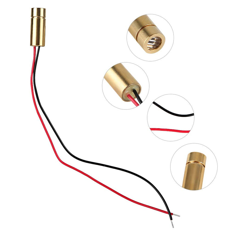  [AUSTRALIA] - Focusable laser module, 2.8-5V | 650nm | 5mW | 9 * 23mm diode module Red Dot laser head measuring tool (line)