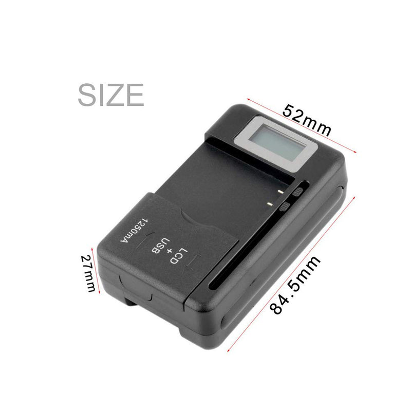 Universal LCD Battery Charger, Travel chargering for Samsung Galaxy S3 S4 S5 Note 2 3 4, Edge, Mega, LG, Huawei, HTC, ZTE, etc - LeoForward Australia