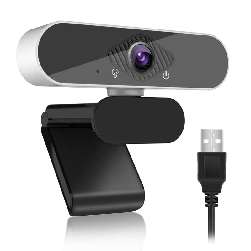  [AUSTRALIA] - 1080P Webcam with Microphone for Computers, Laptop Webcam with Extended View 110°, Multi-Computer for Video Conferencing, Teaching, Recording, Streaming