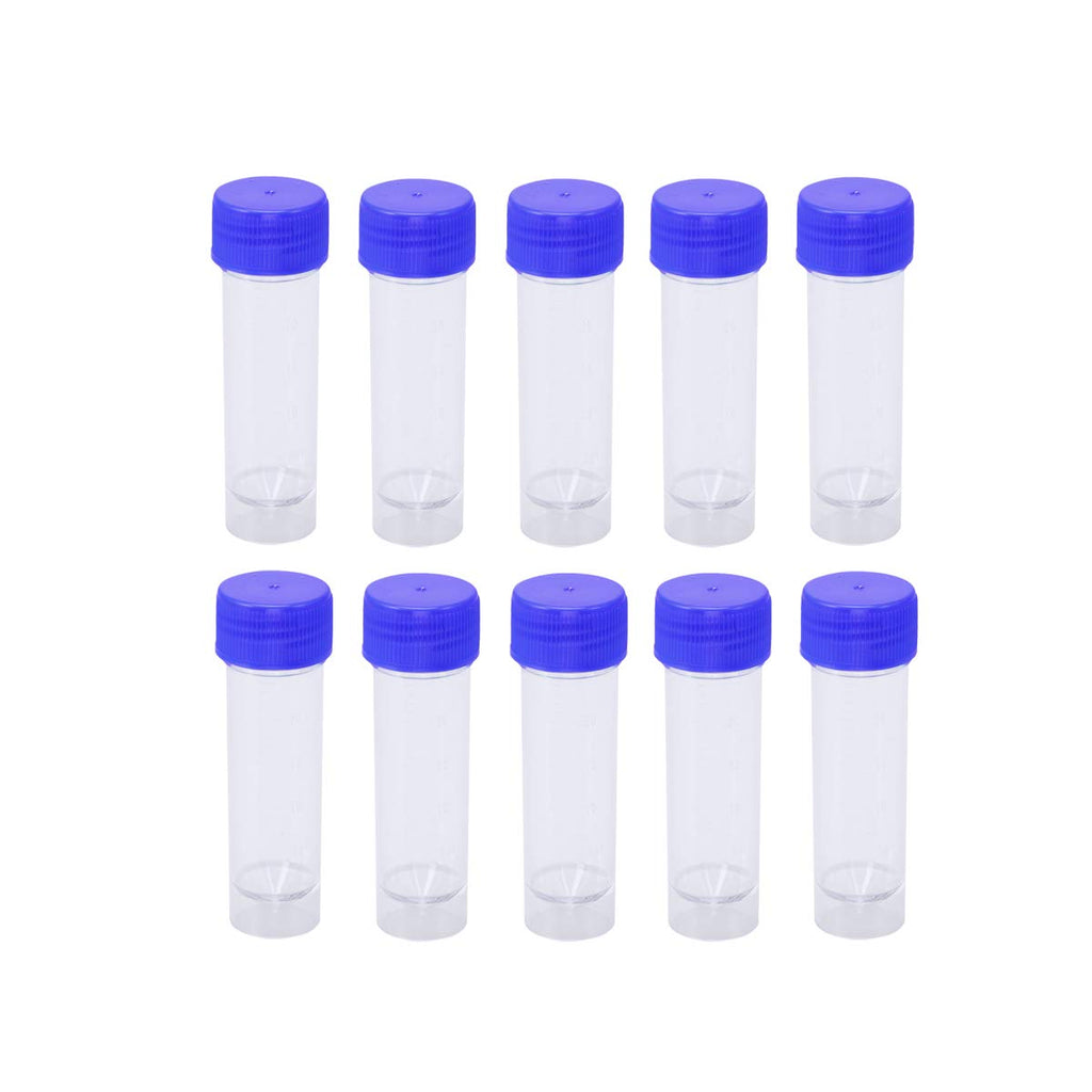  [AUSTRALIA] - Hemobllo sample cups with screw lid samples container without label laboratory medical use 25-30ml 10 pieces