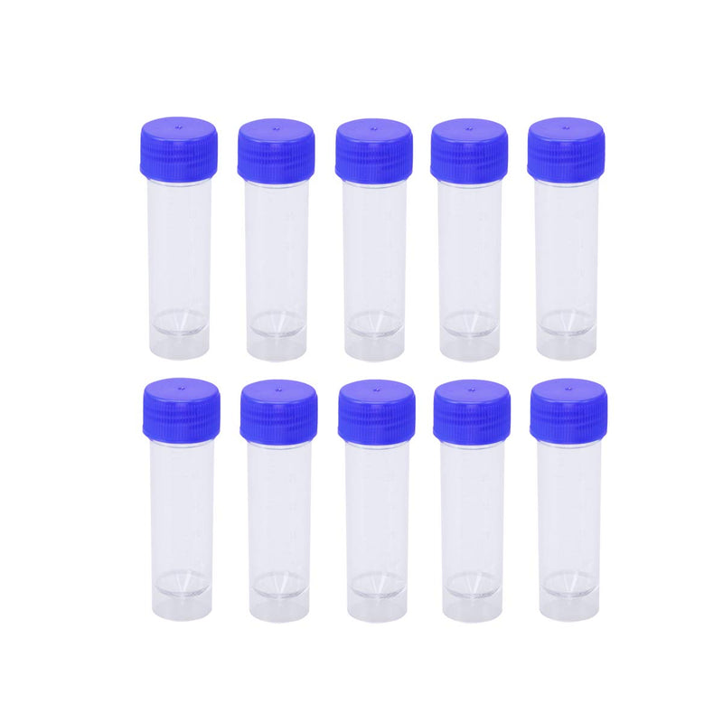  [AUSTRALIA] - Hemobllo sample cups with screw lid samples container without label laboratory medical use 25-30ml 10 pieces