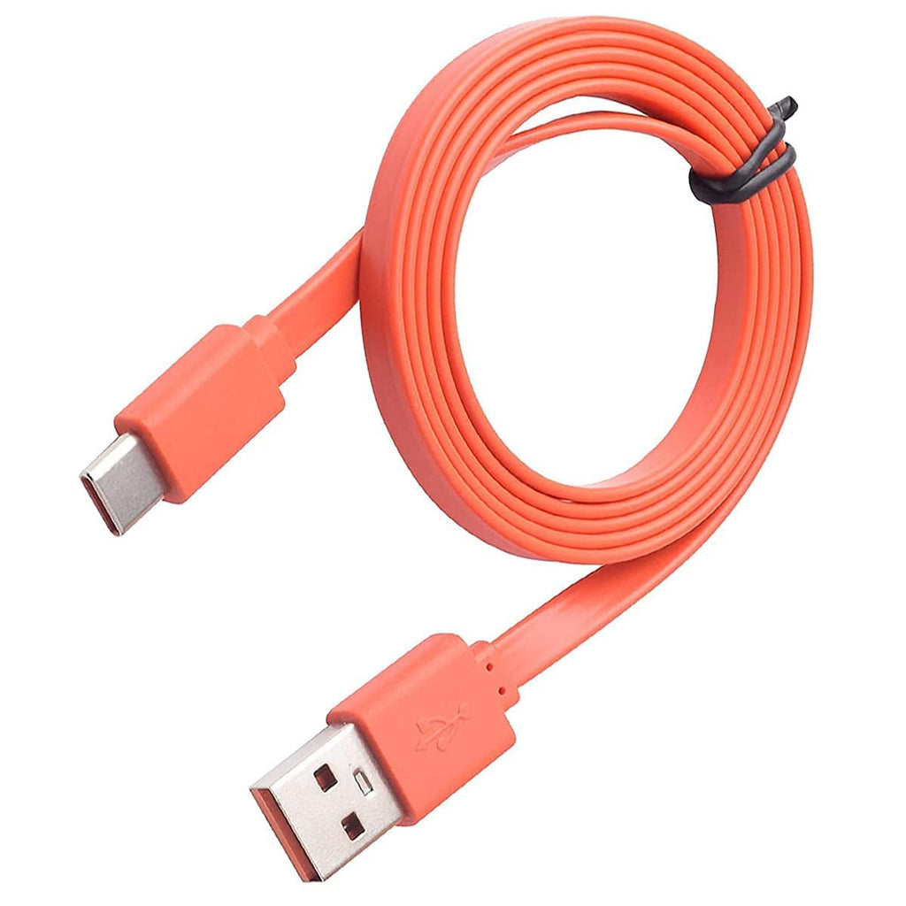  [AUSTRALIA] - Alitutumao Orange Charger Cable Compatible with JBL Charge 5, JBL Charge 4, JBL Flip 5, JBL Pulse 4 Speakers USB Type-C Fast Charging Cable Power Cord USB Type-C Cable