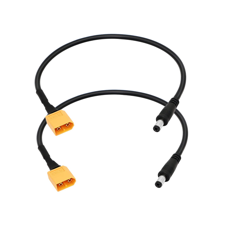  [AUSTRALIA] - SinLoon XT60 Adapter Cable XT60 Charging Cable XT60 Male Bullet Connector to Male DC 5.5mm X 2.5mm Power Cable for Fatshark Skyzone FPV Monitor Power (M/MDC5525)