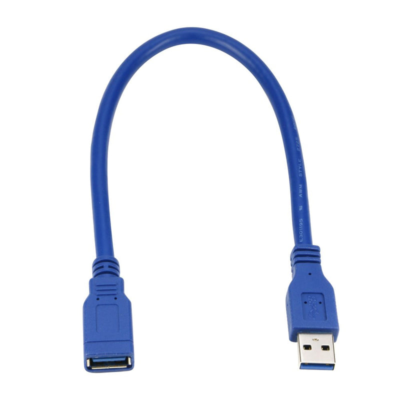 RIITOP Short USB 3.0 Extension Cable Type A Male to Female Blue 1 Foot (2-Pack) 2pcs 1FT - LeoForward Australia