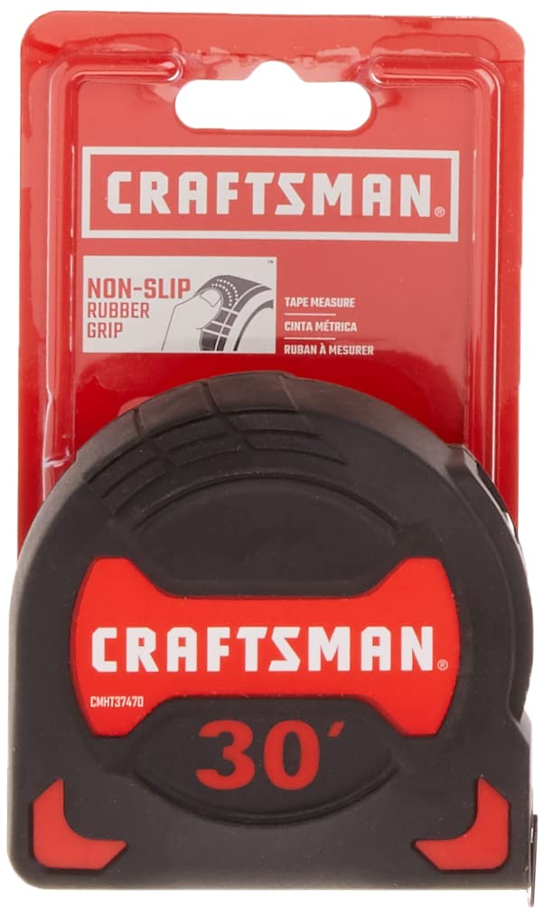  [AUSTRALIA] - CRAFTSMAN Tape Measure, Easy Grip, 30-Foot (CMHT37470S)