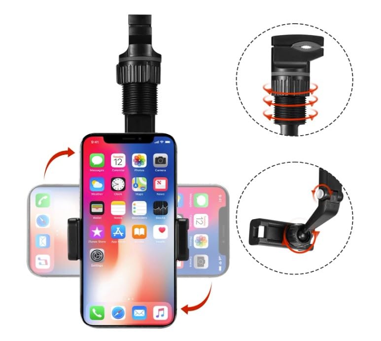  [AUSTRALIA] - ez Pass Rear View Mirror Phone Holder, pop Socket Sticky Pads Stand Mount for car, Phone Handle Grip 360° rotatable airstick Mini Cooper Weathertech, Cell Phone seat Holder, Center Console Holster