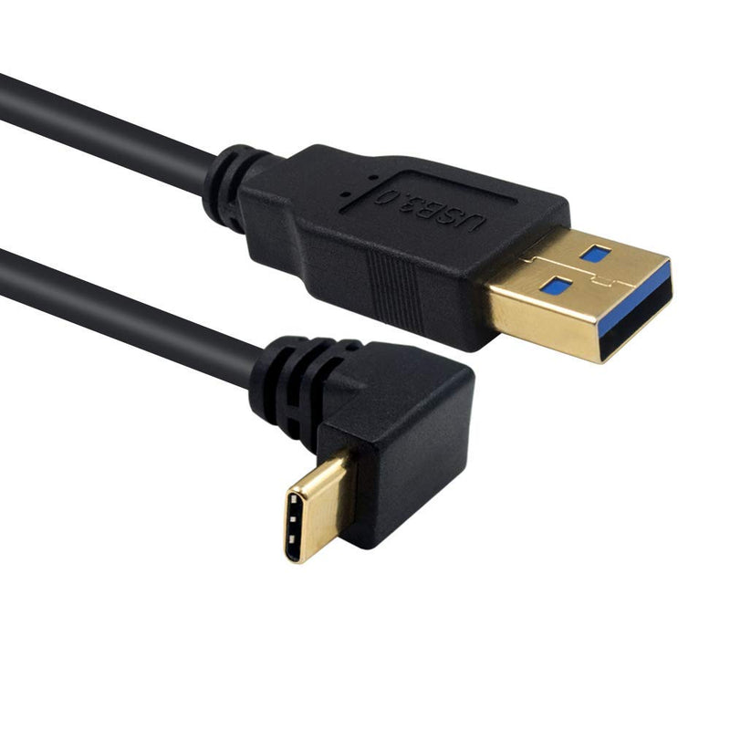  [AUSTRALIA] - Poyiccot USB Type C Charging Cable 90 Degree, 3.3feet/ 1m Type C Fast Charger USB 3.0 A to USB C Up & Down Angle Charging Cable for Samsung Galaxy,Tablets and More USB A to C Charger Cable