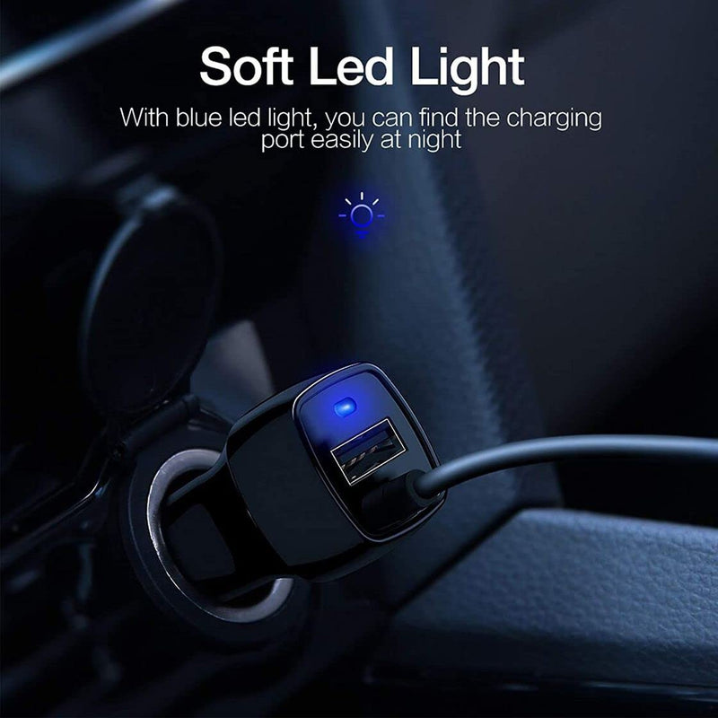  [AUSTRALIA] - Car Charger for iPhone, 3.6A/18W Built-in 4.9ft Spiral Lightning Coiled Cable, 12-24V Fast Charging Cigarette Lighter Plug Adapter for iPhone 14 13 12 11 Mini Pro Max Plus XR SE XS X 8 7 6 5, iPad
