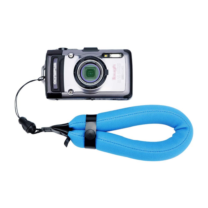  [AUSTRALIA] - Camera Floating Wrist Strap for Olympus TG-6 TG-5 Nikon W300 W150 Gopro Hero 9 8 Blue