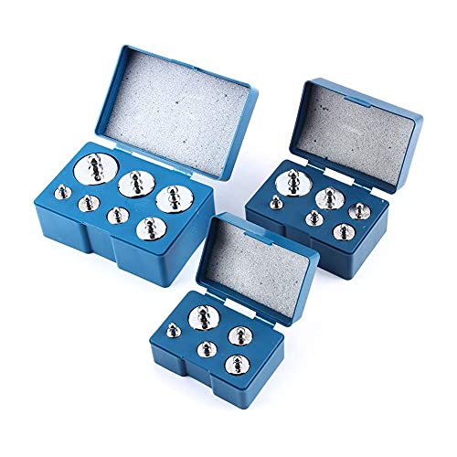  [AUSTRALIA] - FTVOGUE 7pcs/set 500g Precision Calibration Weight Kit Class M2 Jewelry Scales with Weight Tweezers for Digital Scales Education