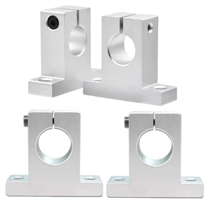  [AUSTRALIA] - SamIdea Pack of 4,SK20 Aluminum Linear Motion Rail Clamping Guide Support for 20mm Dia Shaft