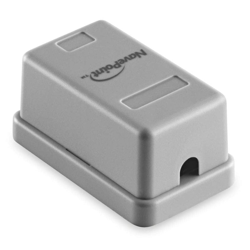  [AUSTRALIA] - NavePoint Keystone Jack Surface-Mount Box 1-Port Gray, 10-Pack