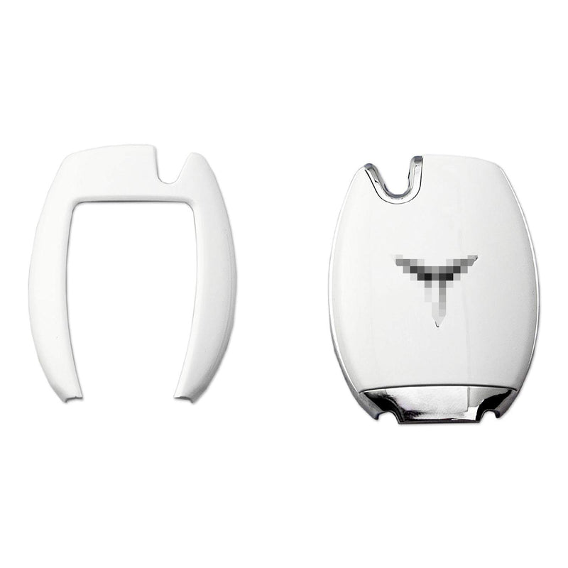  [AUSTRALIA] - Xotic Tech Keyless Smart Key Fob Cover Shell Cap for Mercedes-Benz C E S M CLS CLK G Class(Glossy White) Glossy White
