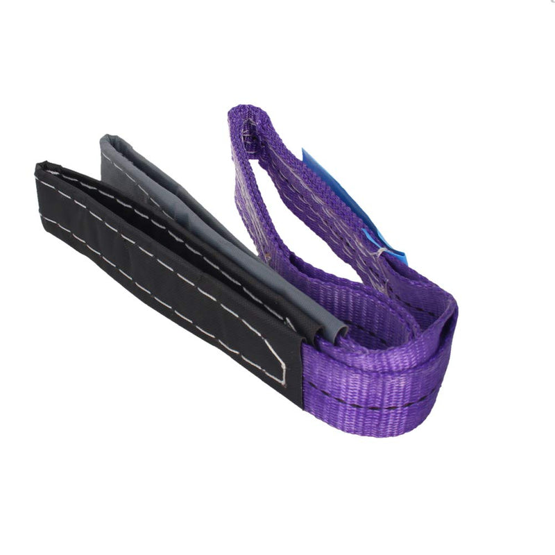  [AUSTRALIA] - MroMax Lift Strap 1.18" x3.28ft Web Lifting Straps 4431lbs Capacity for Construction Rigging Moving Towing Hoisting Work Gear Purple 2Pcs 1.18"x3.28ft